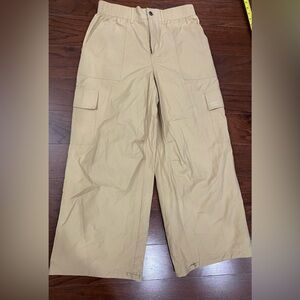 DKNY Khaki Cargo Pants Wide Leg Streetwear Utility Y2K Large Baggy Loose Fit